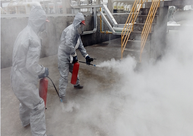 興盛油庫(kù)舉行消防演練，提高應(yīng)急能力